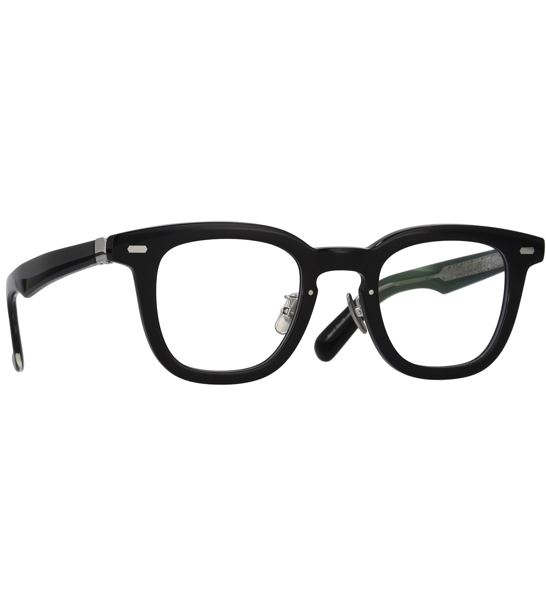 YELLOWS PLUS イエローズプラス メガネ LESTER通販 C1W black/silver 正規取扱